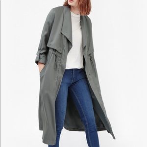 French Connection Kruger Trench Coat green US 2